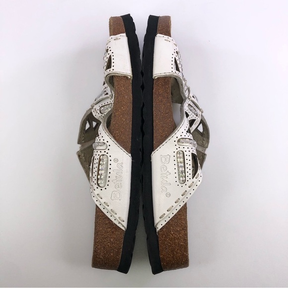 Betula by Birkenstock White Sandal Shoes Size 7 - Picture 3 of 7